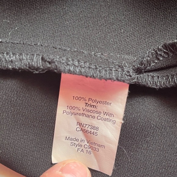 JCrew Black Dress with  Leather Pocket Tee Dress Mini Shift Mini Grunge C9033 S - Picture 7 of 11